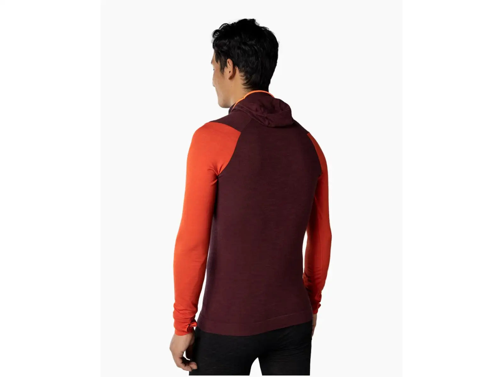 Dynafit Tigard Merino Kapuzen-Shirt für Herren, langärmliges Shirt, Blaubeere