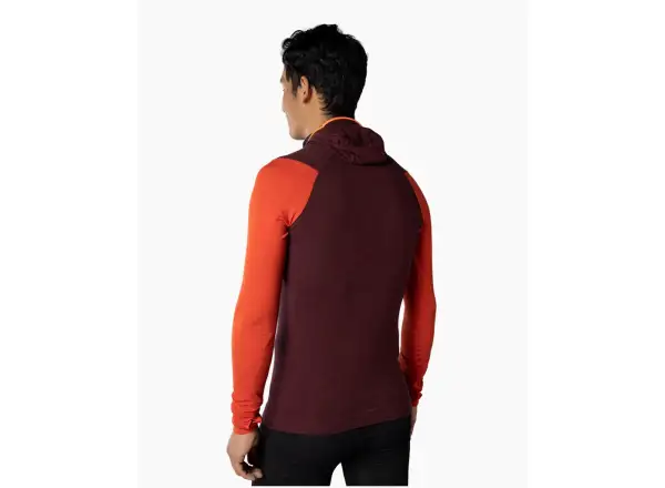 Dynafit Tigard Merino Kapuzen-Shirt für Herren, langärmliges Shirt, Blaubeere