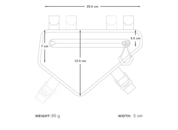 Apidura Racing Rahmentasche 1 l.