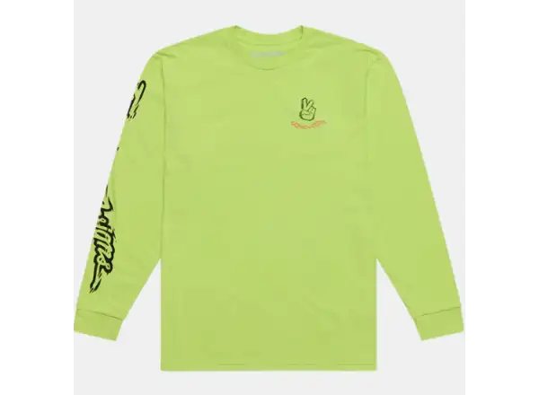 Troy Lee Designs Peace Out Herren Langarmshirt Glo Yellow