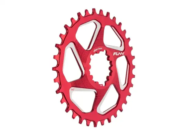 Funn Solo DX NW Kettenblatt für Sram DM 3 mm Offset rot 