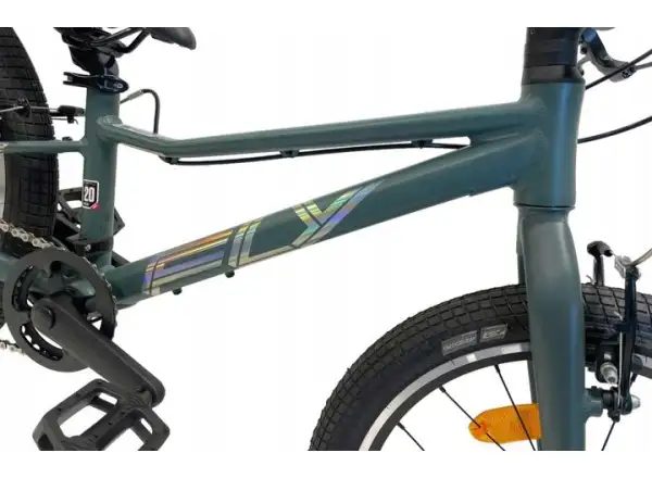 Superior F.L.Y. 20 VB Matte Trooper Green/Hologram Chrome Kinder-Mountainbike