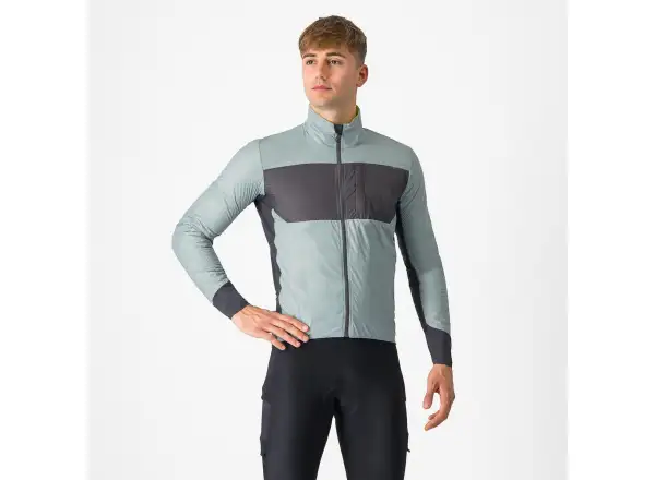 Castelli Unlimited Puffy Herrenjacke Defender Green/Dunkelgrau