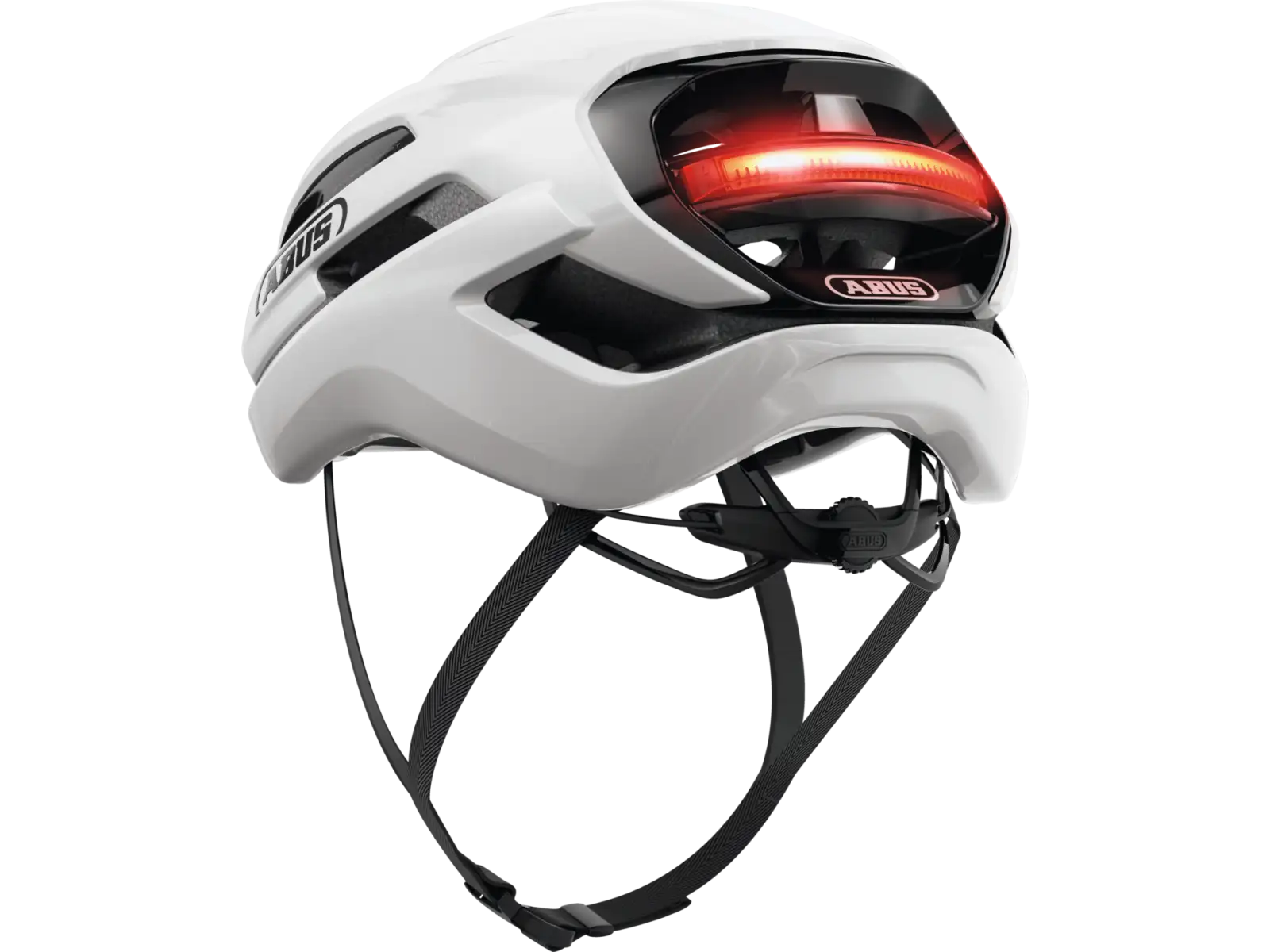 Abus Taipan LED Gravel-Helm Shiny White