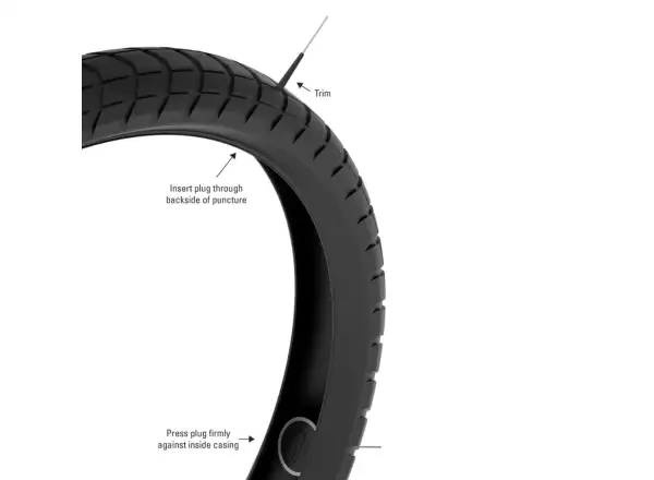 Lezyne Tubeless Pro Plugs Reparaturset für Schlauchreifen.