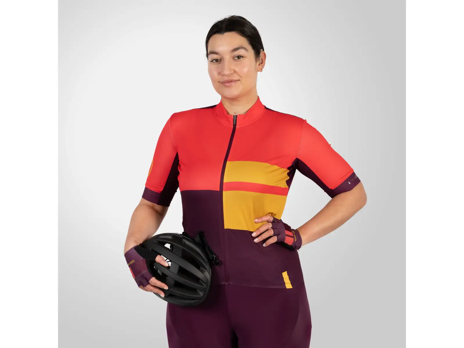 Endura FS260 Print Damen Trikot Kurzarm Pomegranate
