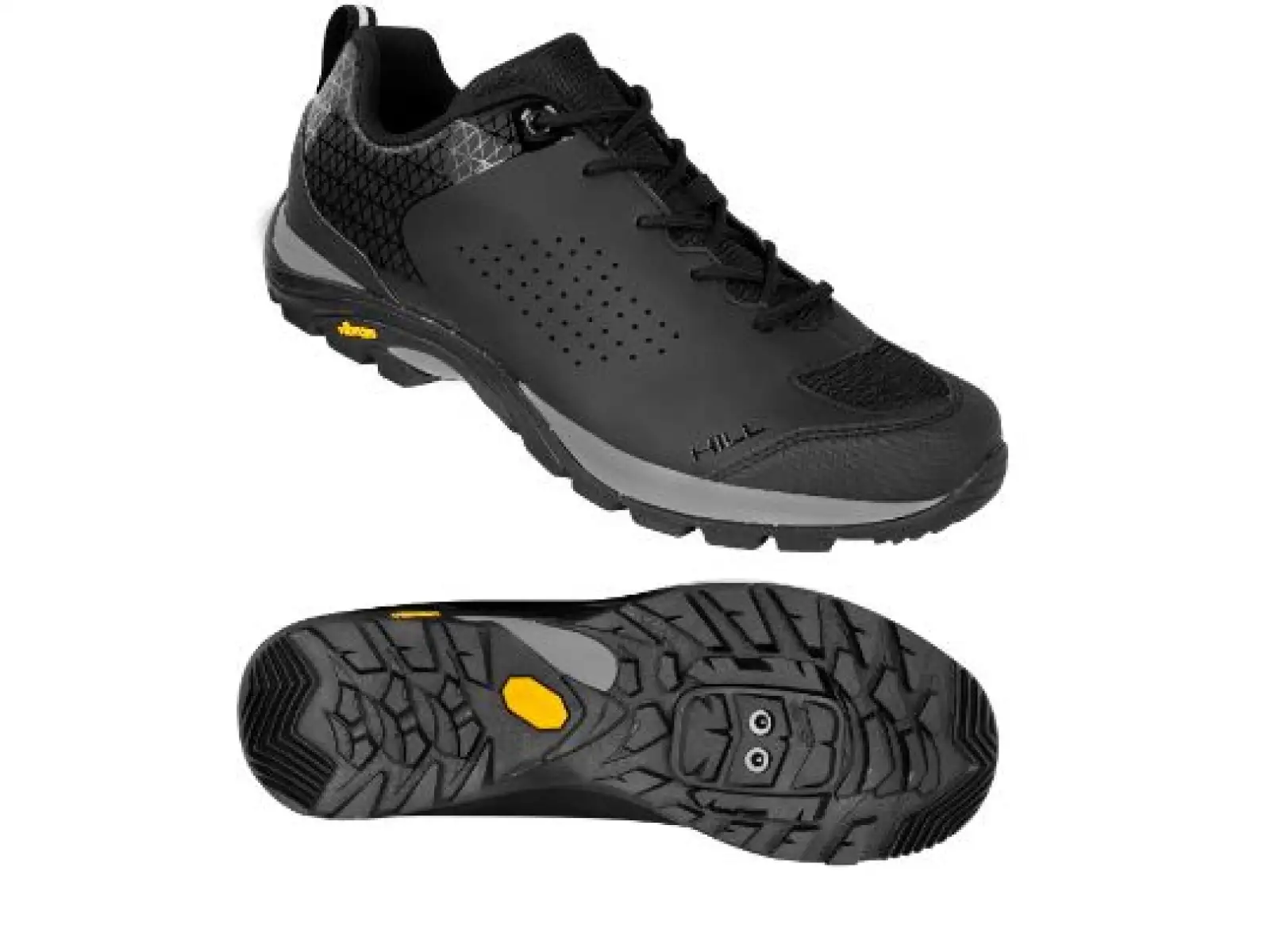 Force Hill Vibram MTB Herren Mountainbike-Schuhe in Schwarz.