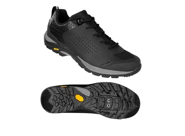 Force Hill Vibram MTB Herren Mountainbike-Schuhe in Schwarz.