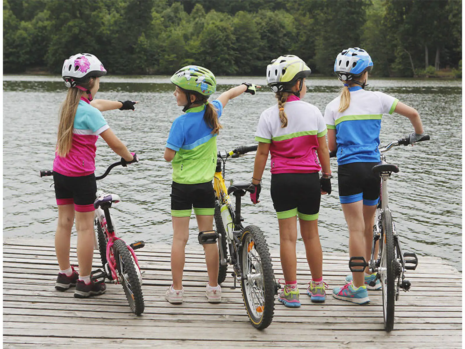 Junior Etape Kinder Shorts Schwarz/Rosa
