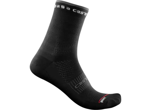 Castelli Rosso Corsa 11 Socken Schwarz