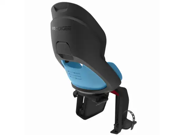 Prodigee Icon Kindersitz hinten am Gepäckträger schwarz/blau