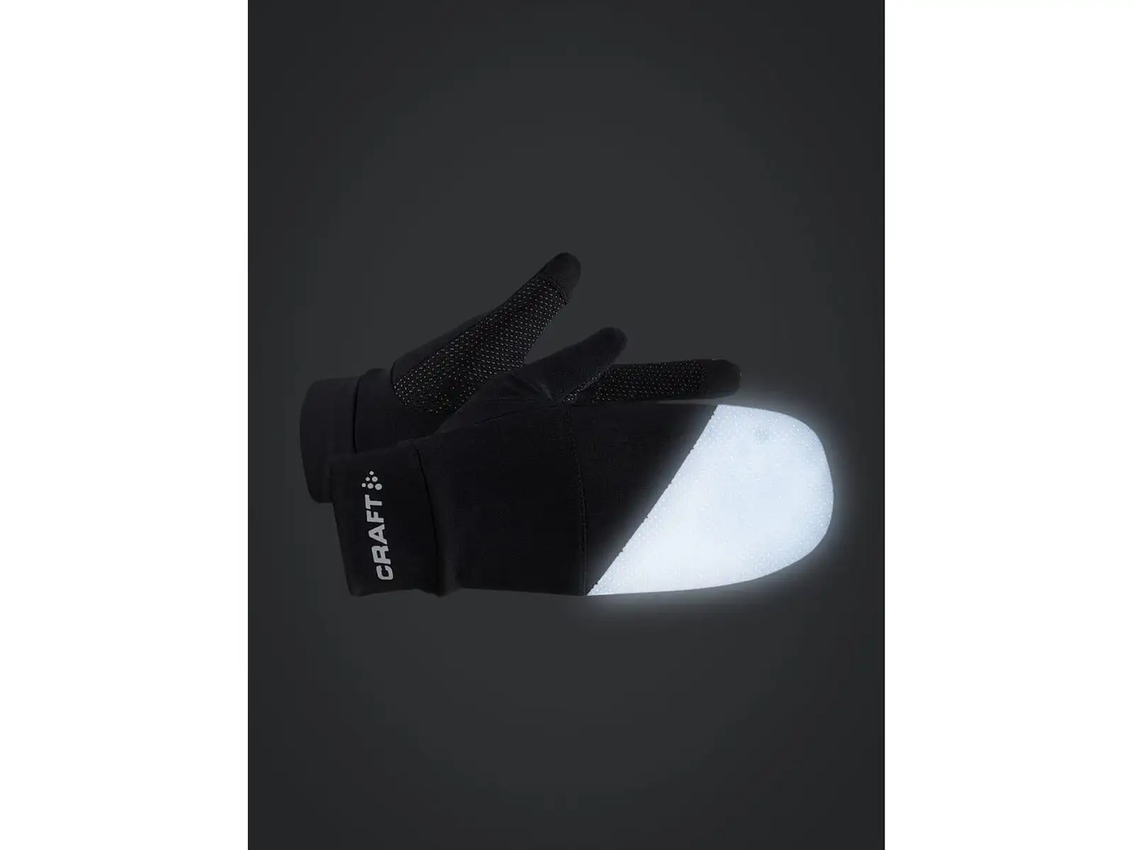 Craft ADV Lumen Hybrid Laufhandschuhe schwarz