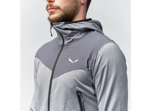 Salewa Agner Hybrid PL/DST Herren Hoodie – Dark Olive Melange