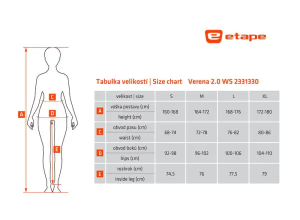 Etape Verena 2.0 WS Damenhose blau