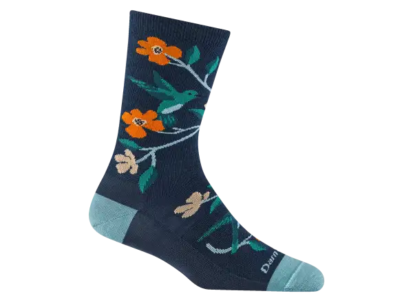 Darn Tough Birds of a Feather Crew Lightweight Damen Socken Midnight