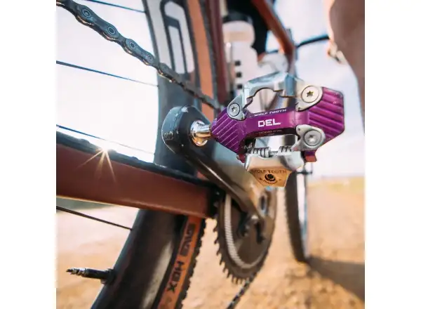WOLF TOOTH DEL Gravel Race Clipless Pedale Ultraviolet Purple