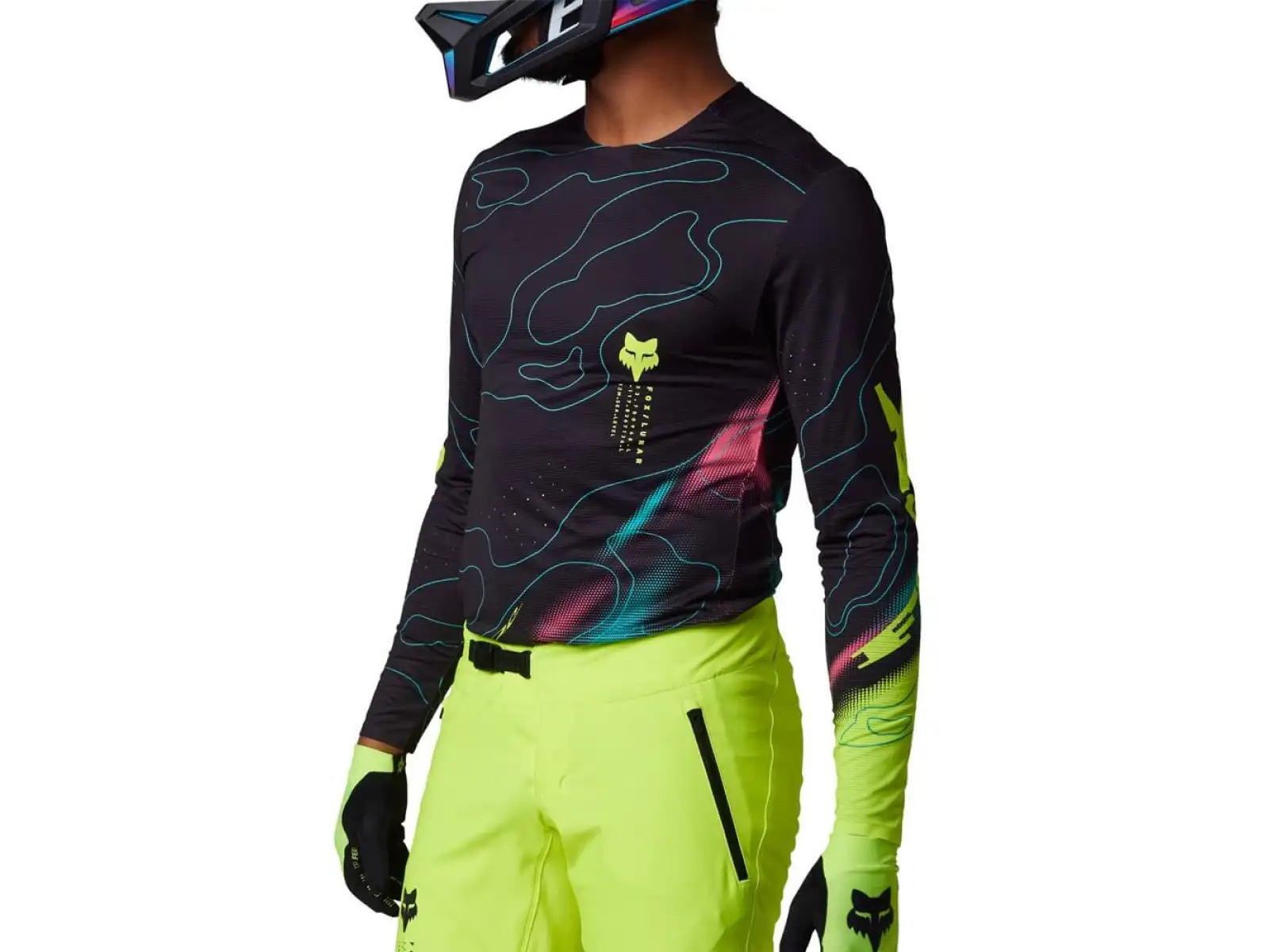 Fox Flexair Lunar Herren Langarmtrikot Black