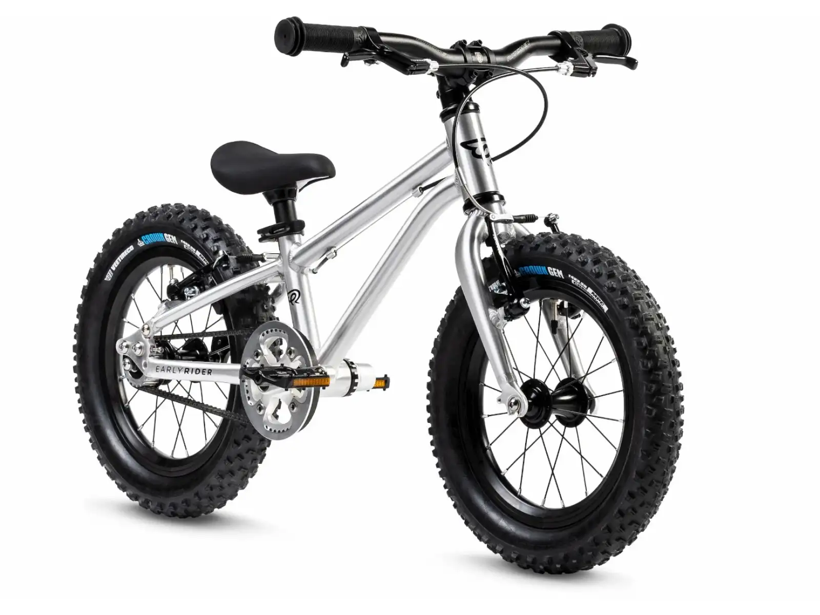 Early Rider Seeker 14 Kinderfahrrad Gebürstetes Aluminium