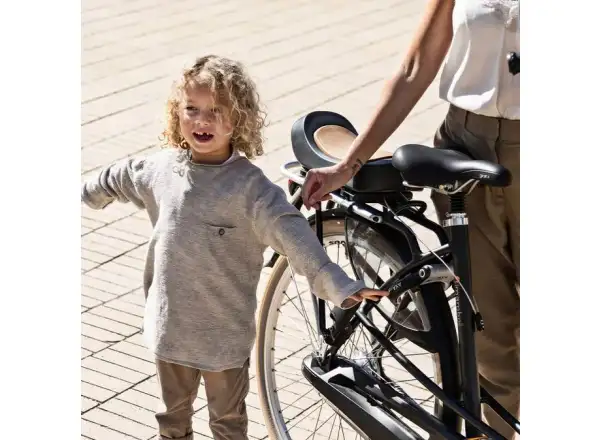 Kinderfahrradsitz Urban Iki Bincho Schwarz/Kurumi Braun