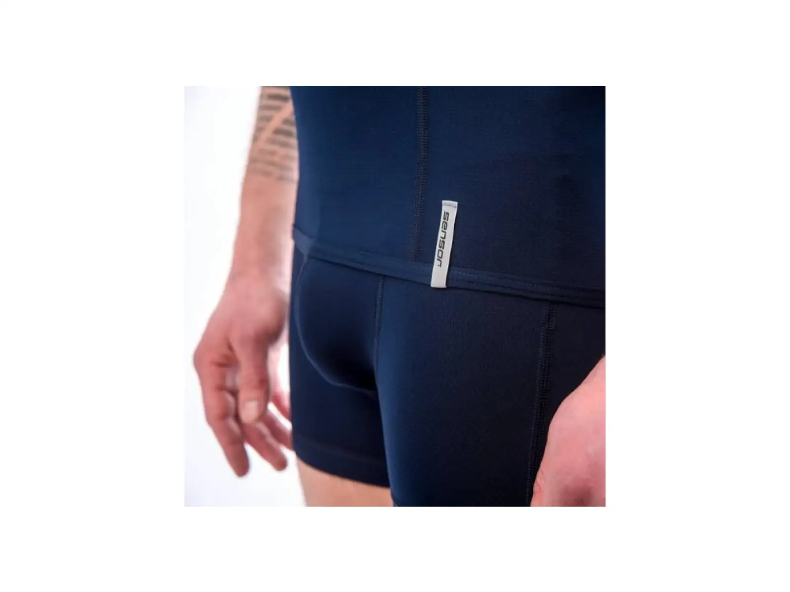 Sensor Coolmax Tech Herren T-Shirt Kurzarm Deep Blue