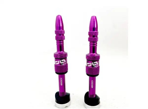 E-13 Quick Fill Tubeless Ventile 23-31 mm 2 Stück Aubergine
