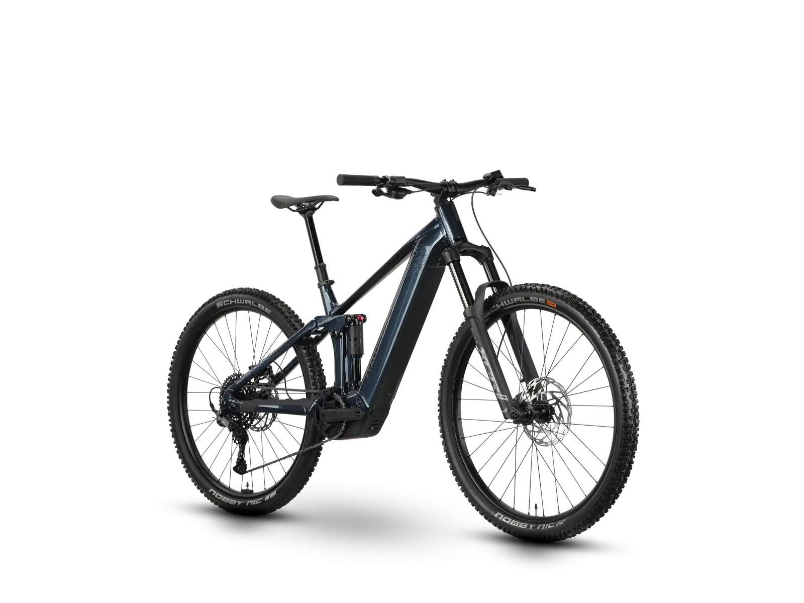 Raymon Korak Comp steelblue/taupe vollgefedertes E-Bike