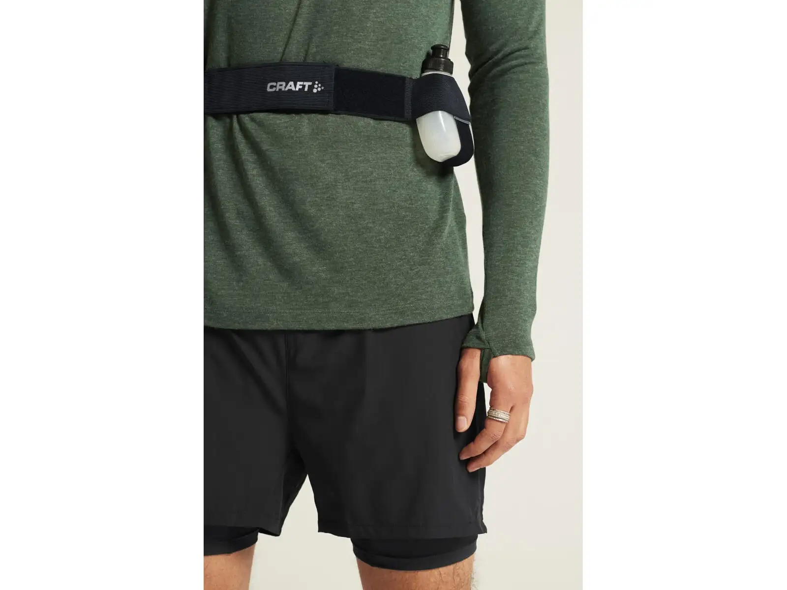 Craft ADV SubZ Wool Herren Laufshirt Langarm grün