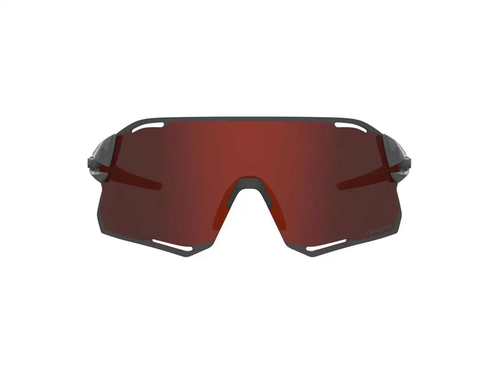 Tifosi Rail Race Sportbrille Satin Vapor/Clarion Red/Clear