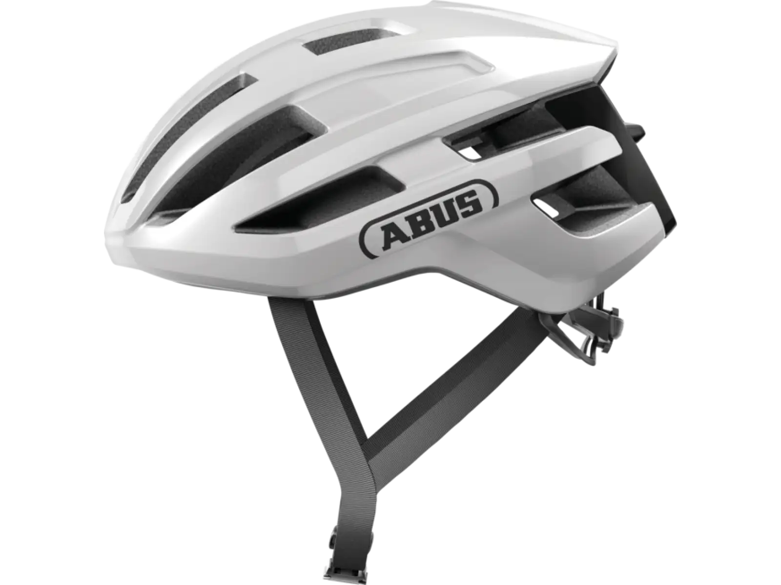 Abus PowerDome Straßenhelm Shiny White