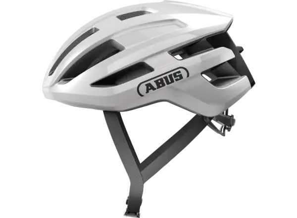Abus PowerDome Straßenhelm Shiny White