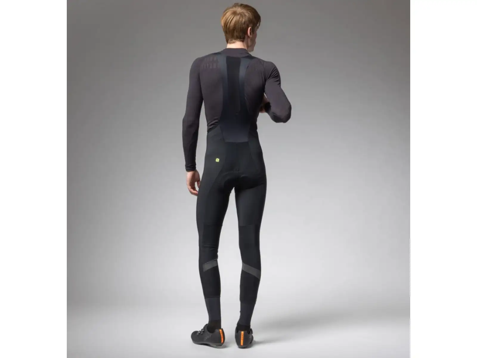 Alé R-EV1 Clima Warm Plus 2.0 Herren Winterhose mit Hosenträgern schwarz