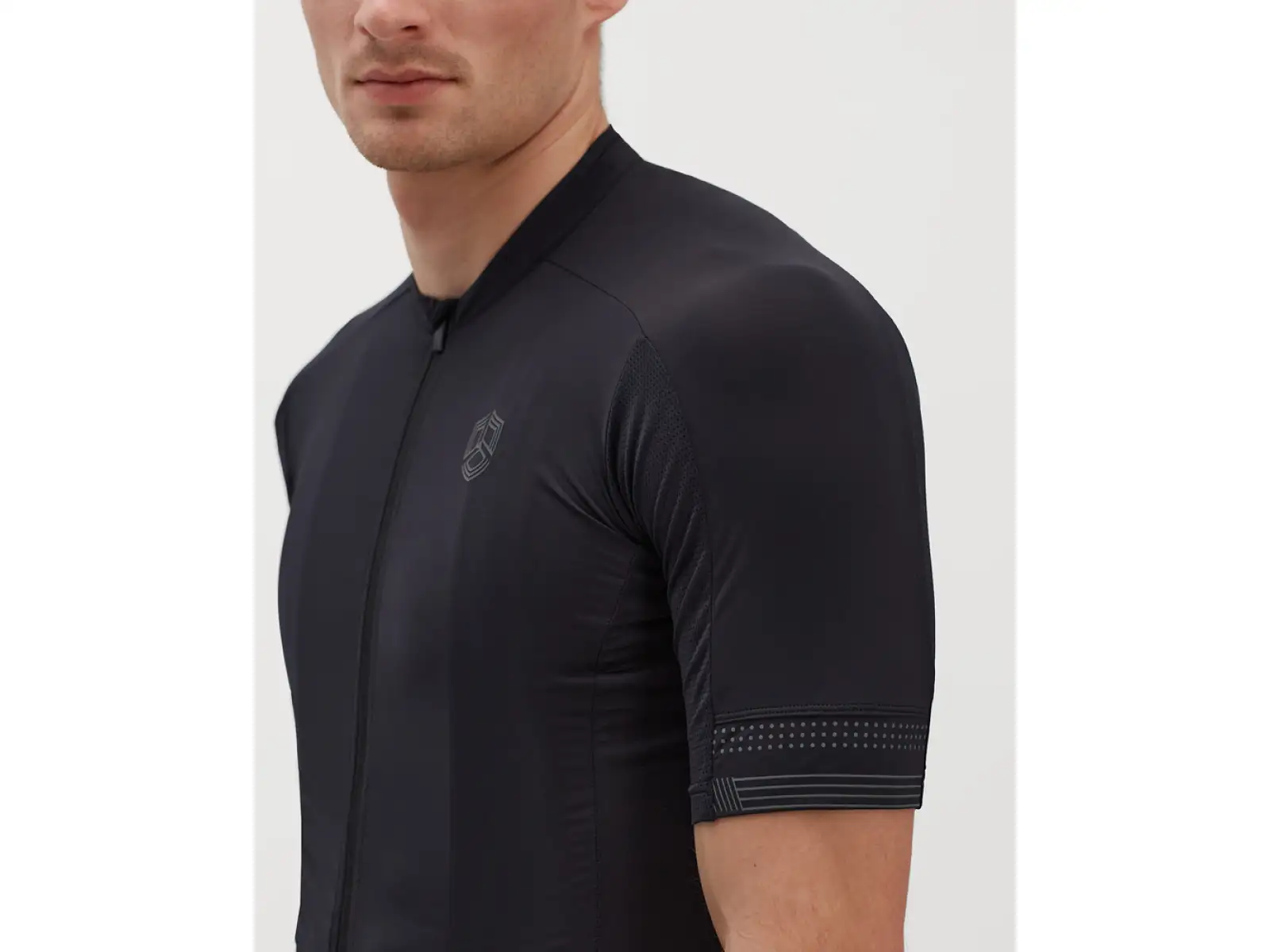 Silvini Ceno Herren-Trikot mit kurzem Ärmel schwarz