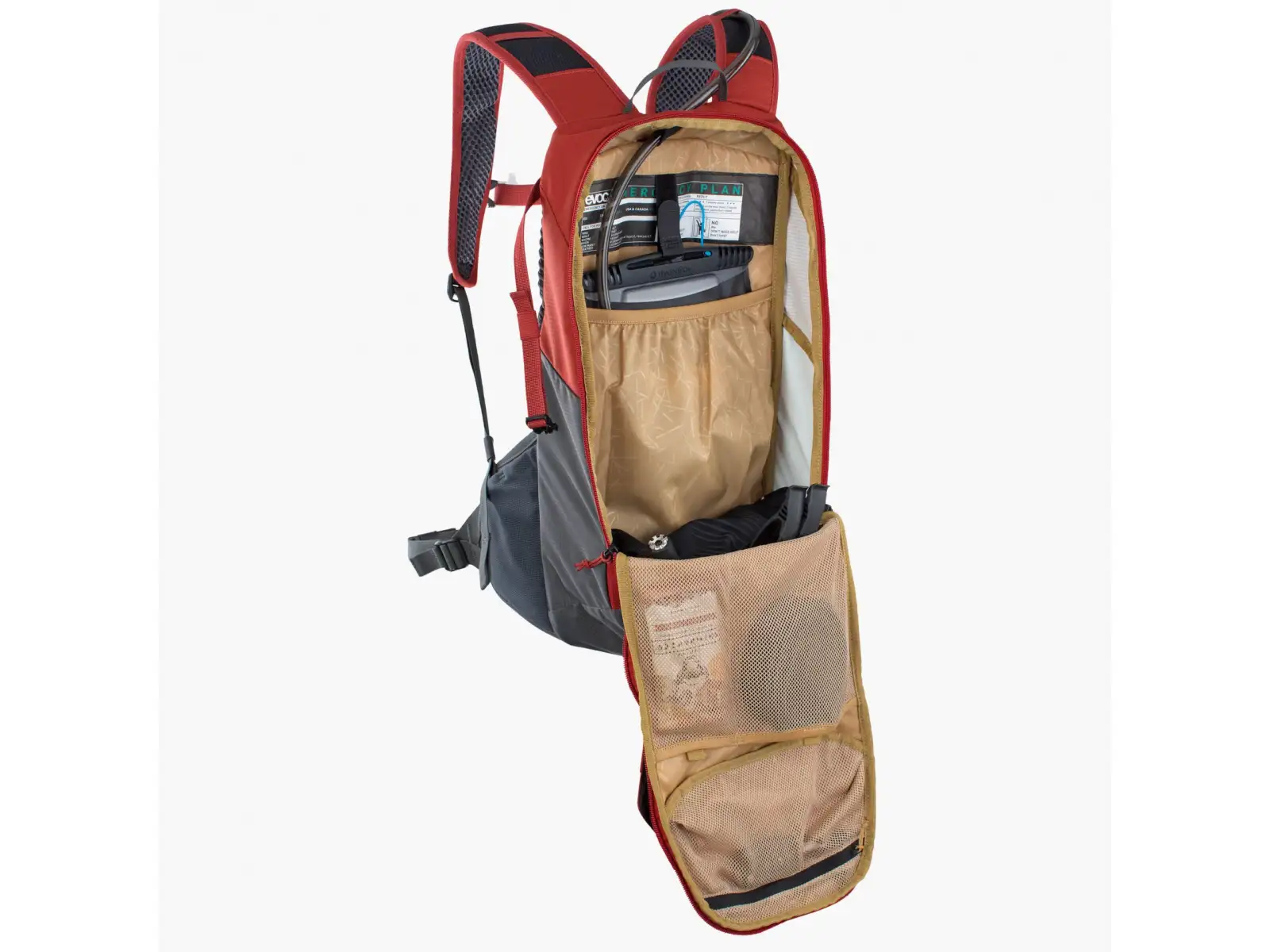 Evoc Ride 12 Rucksack 12 l chili red/carbon grey