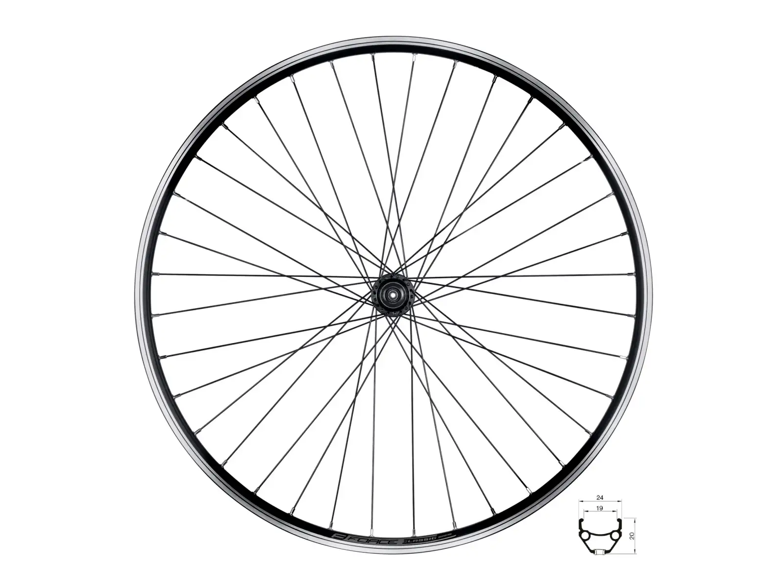 Force Classic 29 Hinterrad Shimano Nabe
