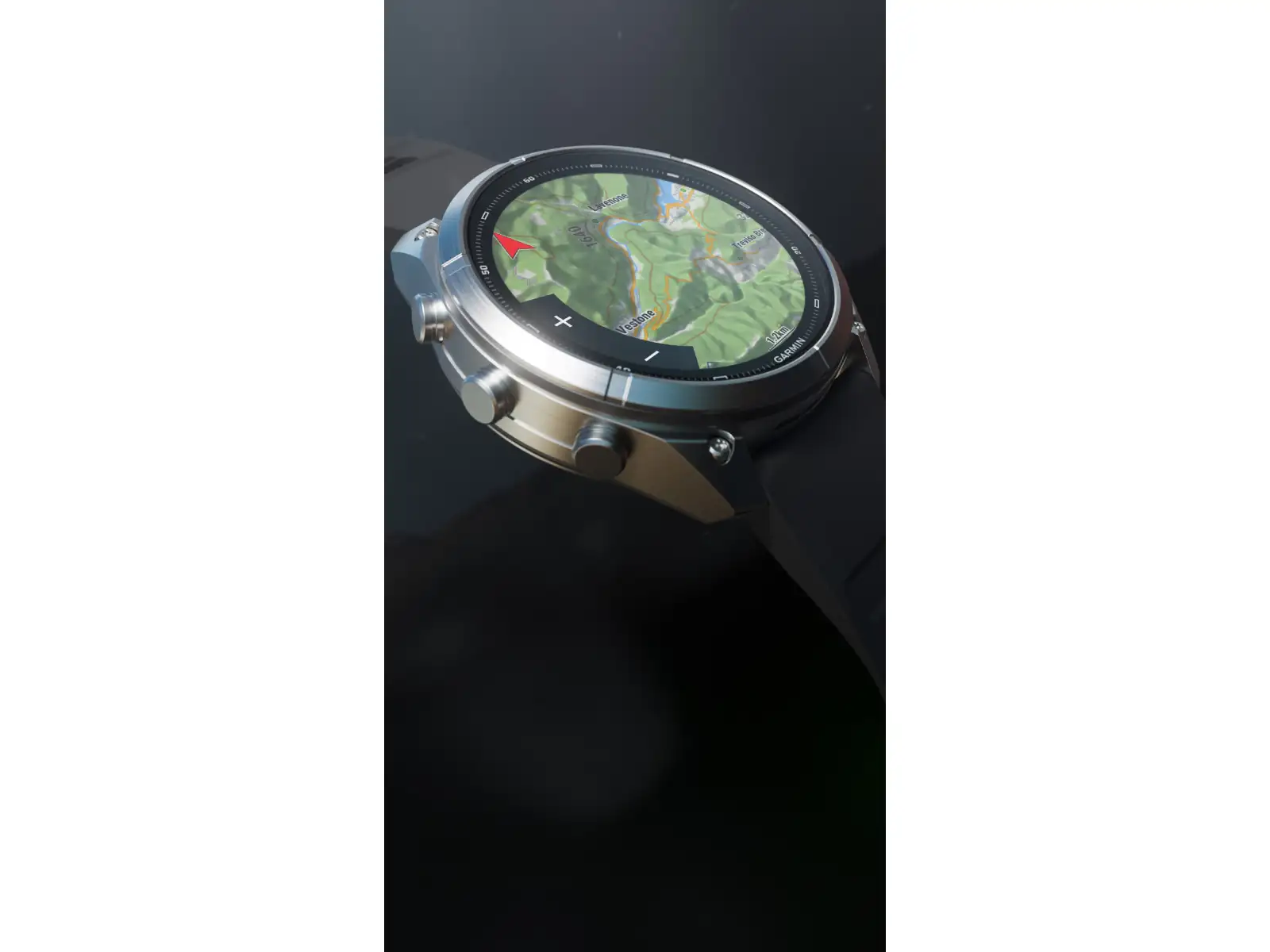 Garmin fenix 9 Pro inReach 43 mm Smartwatch Carbon gray DLC Titanium Black/Pebble gray