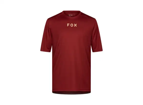 Fox Ranger Wordmark Herren-Trikot Kurzarm Rust Brown