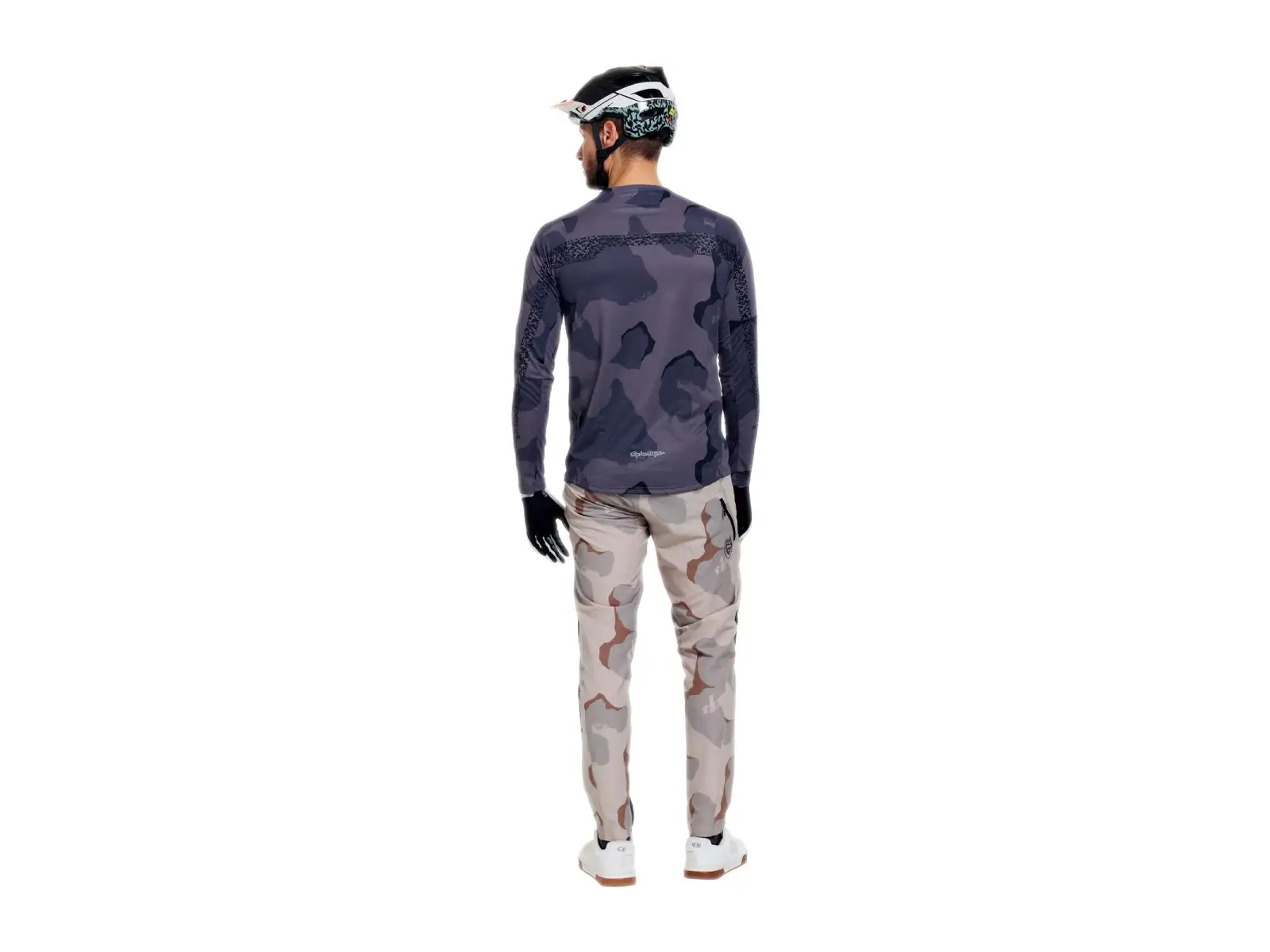 Troy Lee Designs Skyline Pro Herrentrikot Langarm Flow Camo Carbon