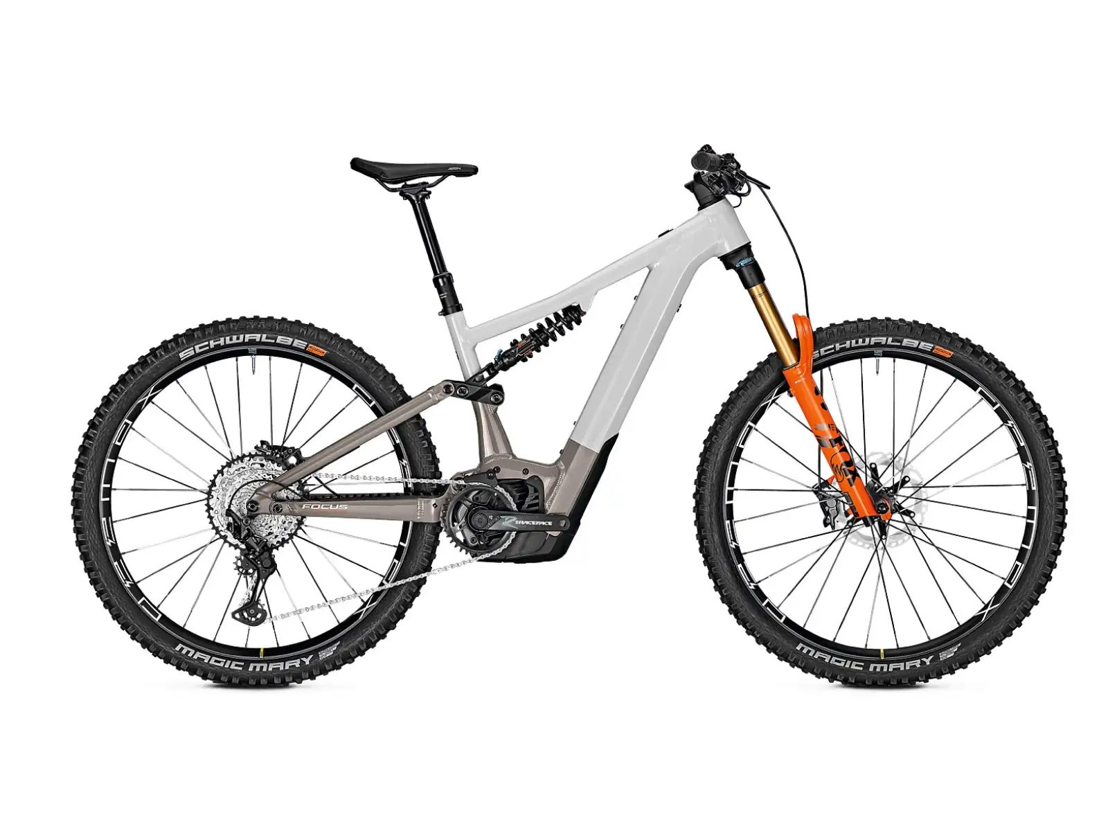 Focus Sam2 6.9 DI 750 Wh Mountain E-Bike in Lichtgrau glänzend/Mondsteingrau glänzend