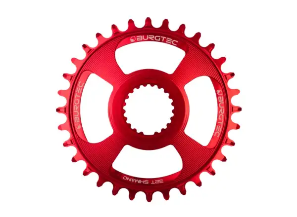 Burgtec Thick Thin DM Shimano Kettenblatt 32 Zähne rot