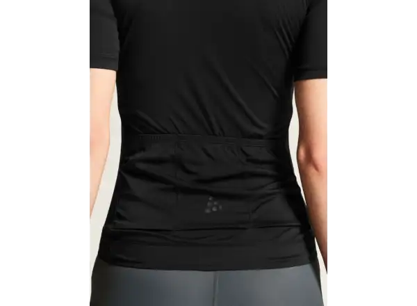 CRAFT Endur Logo Damen Radtrikot schwarz
