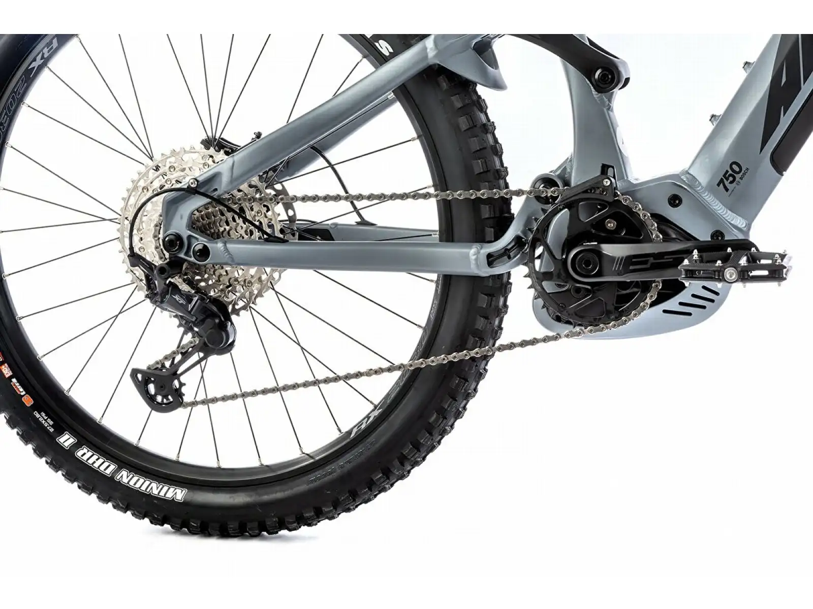 Apache Quruk 1 Vollgefedertes E-Bike (Bosch CX 750 Wh) Grau