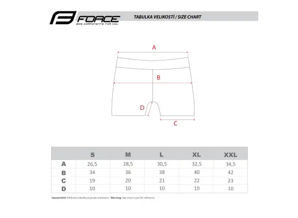 Force Mini Damen Shorts mit Polsterung Schwarz/Rosa