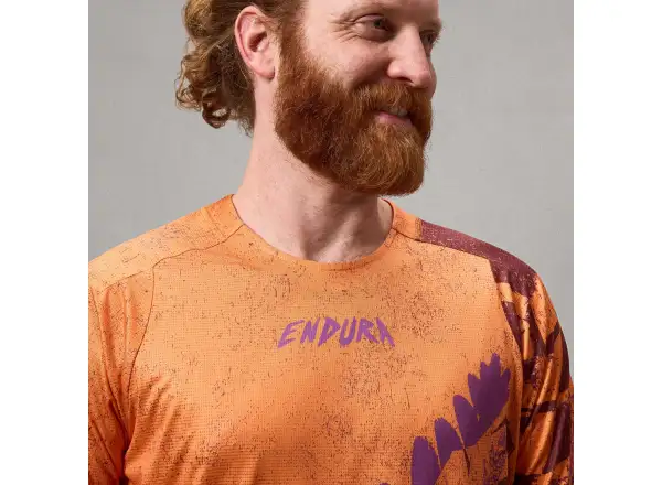 Endura Singletrack Herren-Trikot Kurzarm Orange