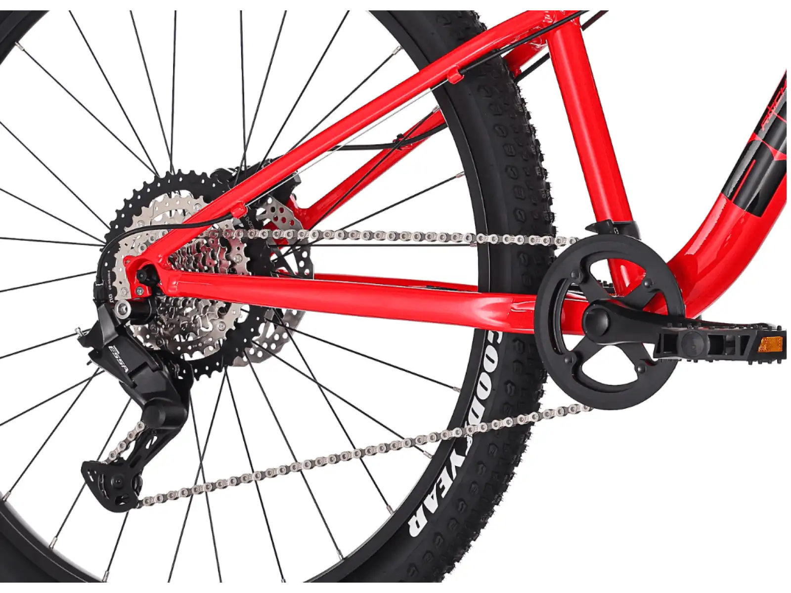 Rock Machine RIFF Tr 27 Kinderfahrrad Gloss Fire Red