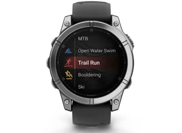 Garmin fenix E - 47 mm AMOLED Smartwatch aus Edelstahl