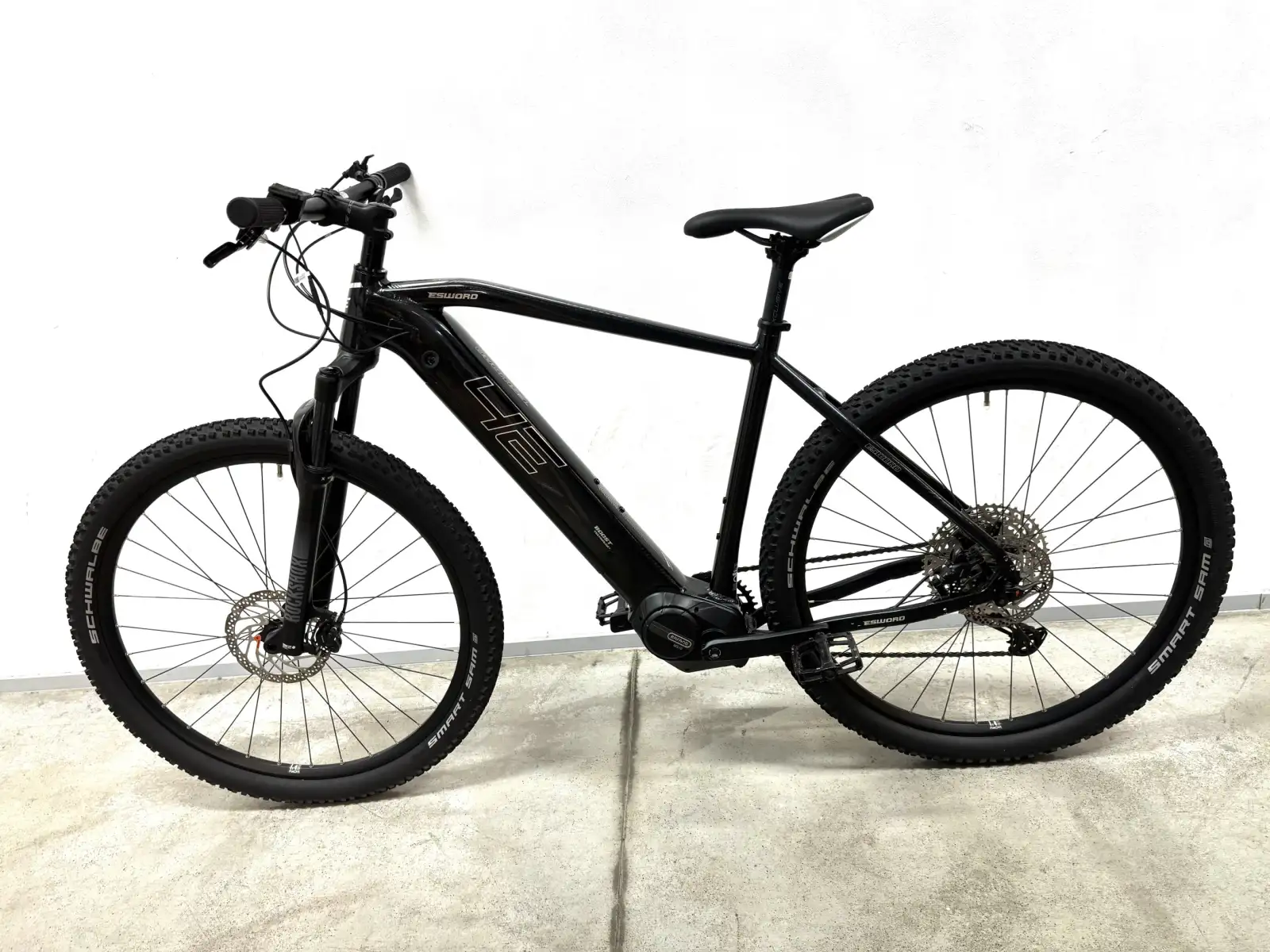 4EVER Esword Team 835 elektrisches Mountainbike Pearlized schwarz/silver 