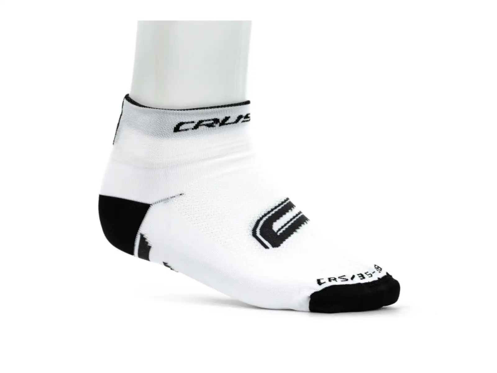Crussis Fahrradsocken weiß/schwarz