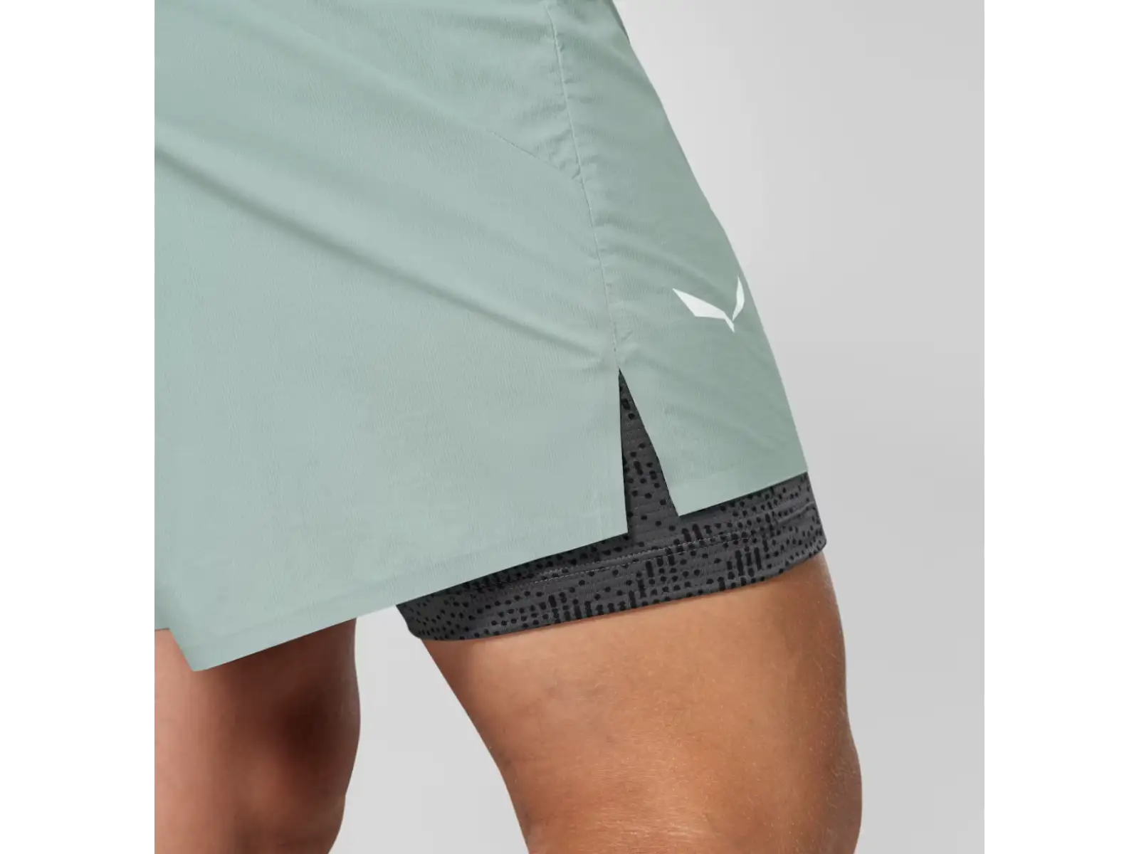 Salewa Pedroc Durastretch 2in1 Herren Shorts Willow Green