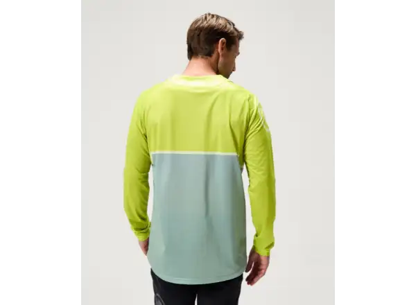 Endura Singletrack Core Printed Tee Herren Trikot Langarm – Lime Green