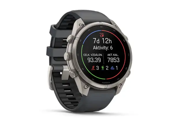 Garmin Fénix 9 Pro inReach 47 mm Smartwatch Carbon gray DLC Titanium Black/Pebble gray